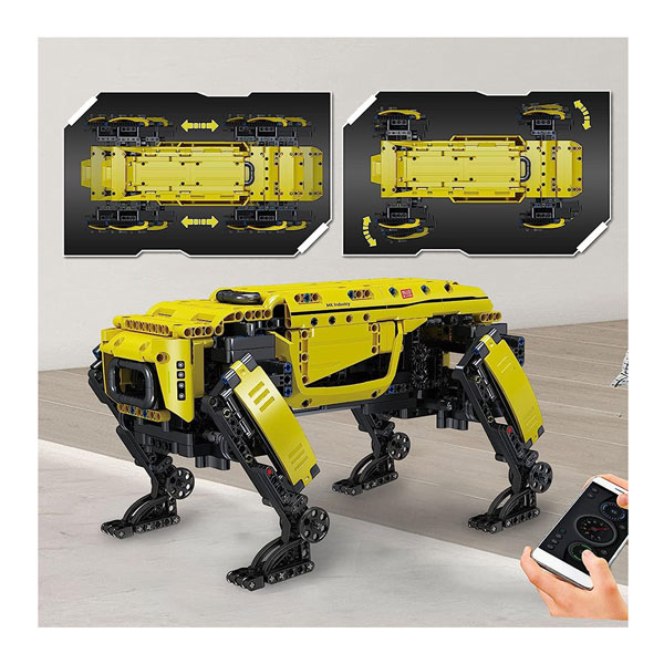 El robot amarillo operado desde teléfono